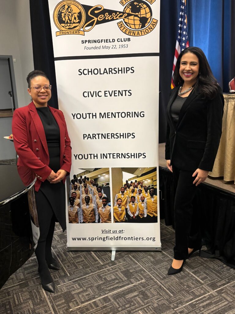 Commissioner Judge Sierra D. Senor-Moore and Erika Harold at the event