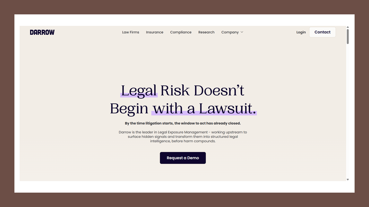 Darrow, the ‘AI Lab for Legal Risk,' Launches a Platform to Let Plaintiffs' Firms Manage Litigation Like an Investment Portfolio